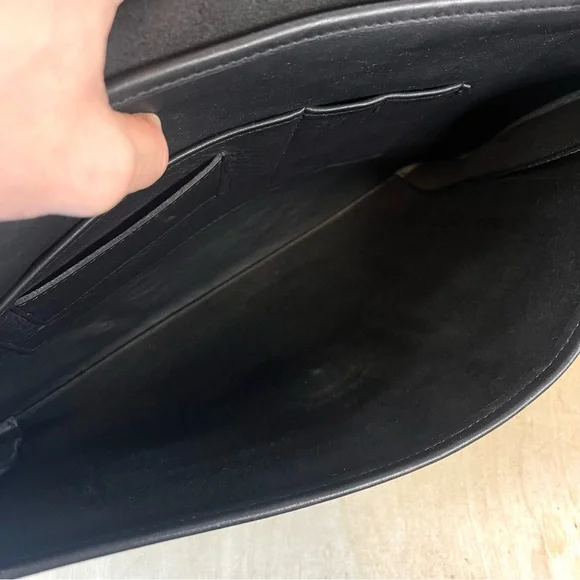 Vintage Coach Court Top Handle Bag 5285 Black USA Turnlock Full Grain Leather - Picture 15 of 16